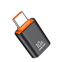 Adaptor Mini OTG USB-C, Compatibil cu Samsung Galaxy A54/A35/A57/S23/S24/S25/S26, Huawei, Xiaomi Redmi 12/13, iPhone 15/16/17/18, Negru