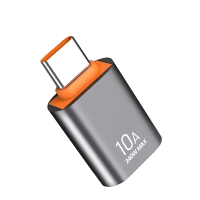 Adaptor Mini OTG USB-C, Compatibil cu Samsung Galaxy A54/A35/A57/S23/S24/S25/S26, Huawei, Xiaomi Redmi 12/13, iPhone 15/16/17/18, Argintiu