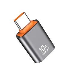 Adaptor Mini OTG USB-C, Compatibil cu Samsung Galaxy A54/A35/A57/S23/S24/S25/S26, Huawei, Xiaomi Redmi 12/13, iPhone 15/16/17/18, Argintiu