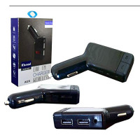 Modulator auto KCB 927 cu functie de incarcator si FM, 2 port USB
