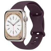 Curea pentru Apple Watch 41mm / 40mm / 38mm Series 1 2 3 4 5 SE 6 7 8 9, S-M, Dark Cherry