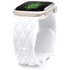 Curea romb pentru Apple Watch 41mm / 40mm / 38mm Series 1 2 3 4 5 SE 6 7 8 9, Alb