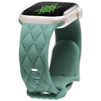 Curea romb pentru Apple Watch 41mm / 40mm / 38mm Series 1 2 3 4 5 SE 6 7 8 9, Verde Pal