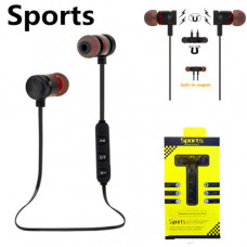 Casti Wireless Bluetooth Sport BT4, Waterproof, Tip In-Ear Headset, Microfon Incorporat, Negru