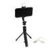 Selfie Stick cu lumina, Telecomanda, Bluetooth, 3 moduri, Universal, Negru 