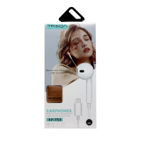 Handsfree Lightning TREQA EP-753, Alb Compatibil cu Apple iPad 10.2 (2019)