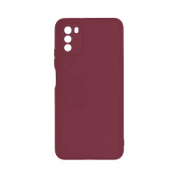 Husa spate silicon, interior catifelat, compatibil cu Samsung Galaxy S23 S911, Burgundy