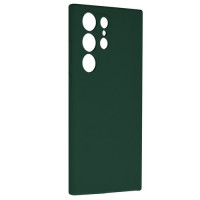 Husa spate silicon, interior catifelat, compatibil cu Samsung Galaxy A15 5G A156 / A15 A155, Verde inchis