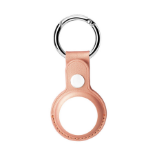 Husa AirTag doua fete din Piele ecologica Premium, pentru Protectie, cu Breloc, compatibila Apple, Roz auriu Husa AirTag doua fete din Piele ecologica Premium, pentru Protectie, cu Breloc, compatibila Apple, Roz auriu
