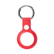 Husa AirTag doua fete din Piele ecologica Premium, pentru Protectie, cu Breloc, compatibila Apple, Rosu Husa AirTag doua fete din Piele ecologica Premium, pentru Protectie, cu Breloc, compatibila Apple, Rosu