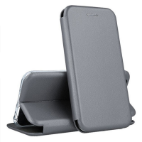 Husa flip stand Piele ecologica Samsung Galaxy S24 Ultra S928 Argintie
