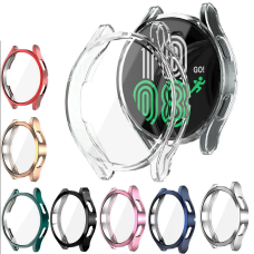 Folie Protectie cu husa pentru Samsung Galaxy Watch6 40mm, Silicon, Argintie Folie Protectie cu husa pentru Samsung Galaxy Watch6 40mm, Silicon, Argintie