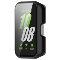 Folie Protectie cu husa pentru Samsung Galaxy Fit3 R39M, Plastic, Neagra