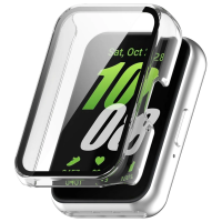 Folie Protectie cu husa pentru Samsung Galaxy Fit3 R39M, Plastic, Transparenta