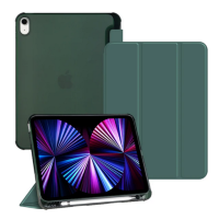 Husa tableta, Compatibil cu Apple iPad mini 6 (2021) Cu suport pentru Apple Pen, Verde