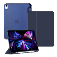 Husa tableta, Compatibil cu Apple iPad mini 6 (2021) Cu suport pentru Apple Pen, Bleumarin