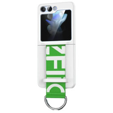 Husa Plastic pentru Samsung Galaxy Z Flip5 F731, Cu prindere, Alba Husa Plastic pentru Samsung Galaxy Z Flip5 F731, Cu prindere, Alba