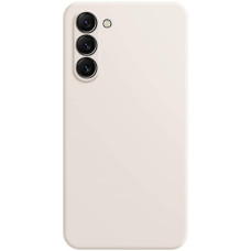 Husa spate silicon cu interior catifelat, TPU pentru Samsung Galaxy S21 5G G991, Bej