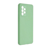 Husa spate silicon cu interior catifelat, TPU compatibil cu Samsung Galaxy S22 Ultra 5G S908, Verde deschis