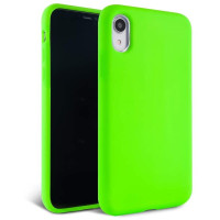 Husa spate silicon, interior catifelat, pentru Samsung Galaxy A54 A546, Verde neon