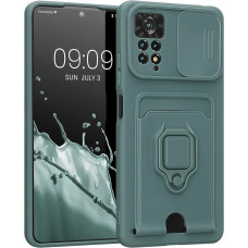 Husa spate silicon TPU Anti-soc, Capac glisant pentru camere, Acoperire completa, Inel de prindere, Magnet, compatibil cu Samsung Galaxy A12 Nacho A127 / M12 M127 / A12 A125, Verde