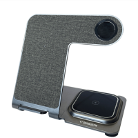 Incarcator Wireless 3 in 1 VEGER, pentru Telefon, Casti, Smart Watch, Incarcare Rapida 20W