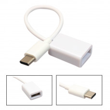 Adaptor USB OTG Alb MicroUSB Type-C Tip C Xiaomi Redmi K30 Ultra