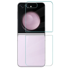 Set Folie de protectie ecran exterior si spate din sticla pentru Samsung Galaxy Z Flip5 F731