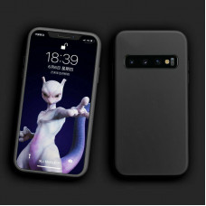 Husa spate silicon, interior catifelat, compatibil cu Apple Iphone 15, Neagra